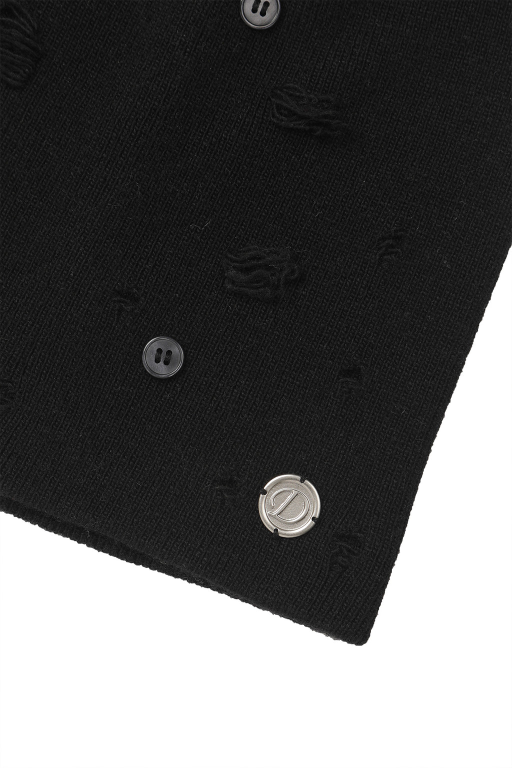 Deinet - Vintage Button Beanie (Black) product image 6 | TRAB K-Fashion Australia