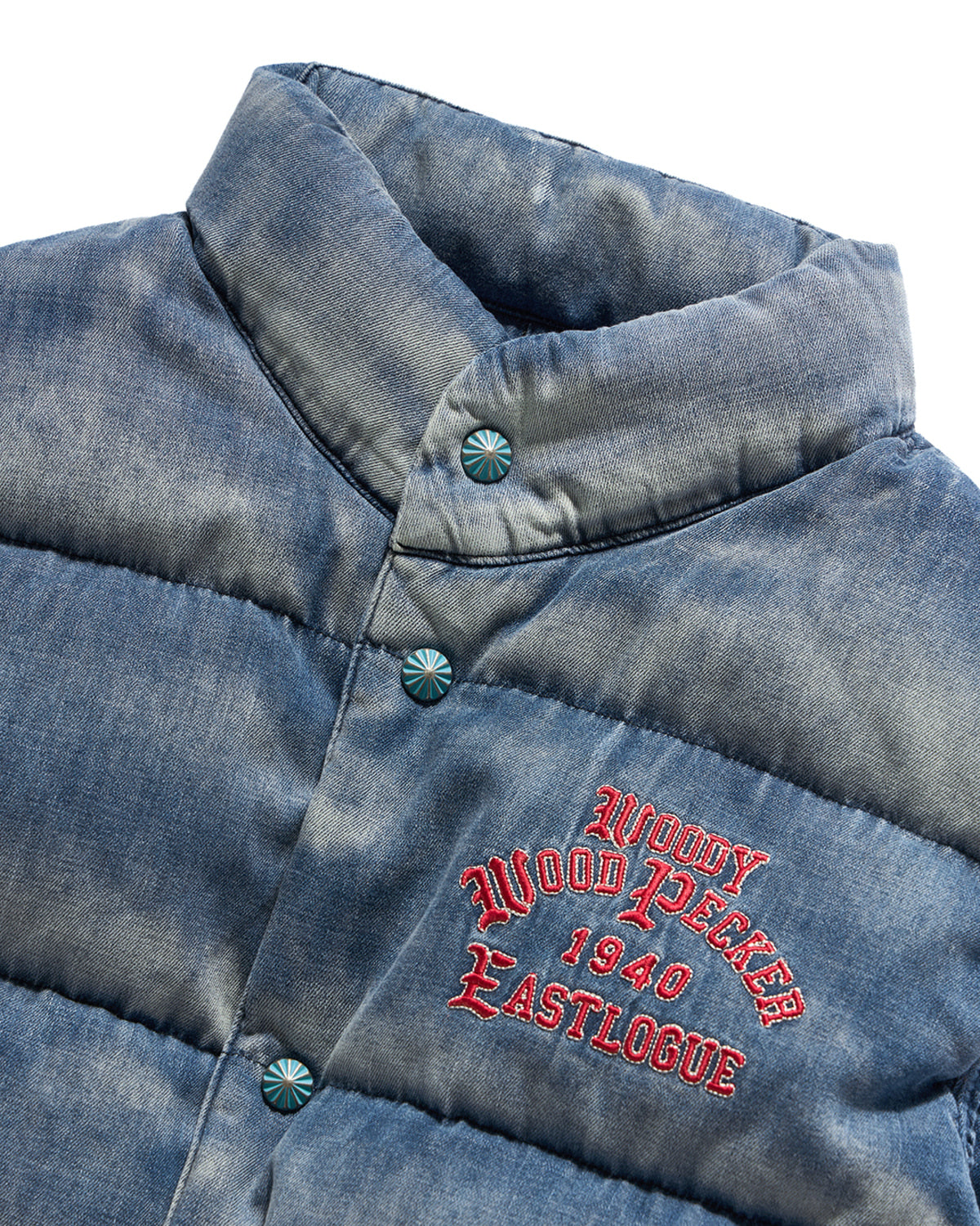 Eastlogue - Woody Mountain Down Vest (Indigo Denim) product image 3 | TRAB K-Fashion Australia
