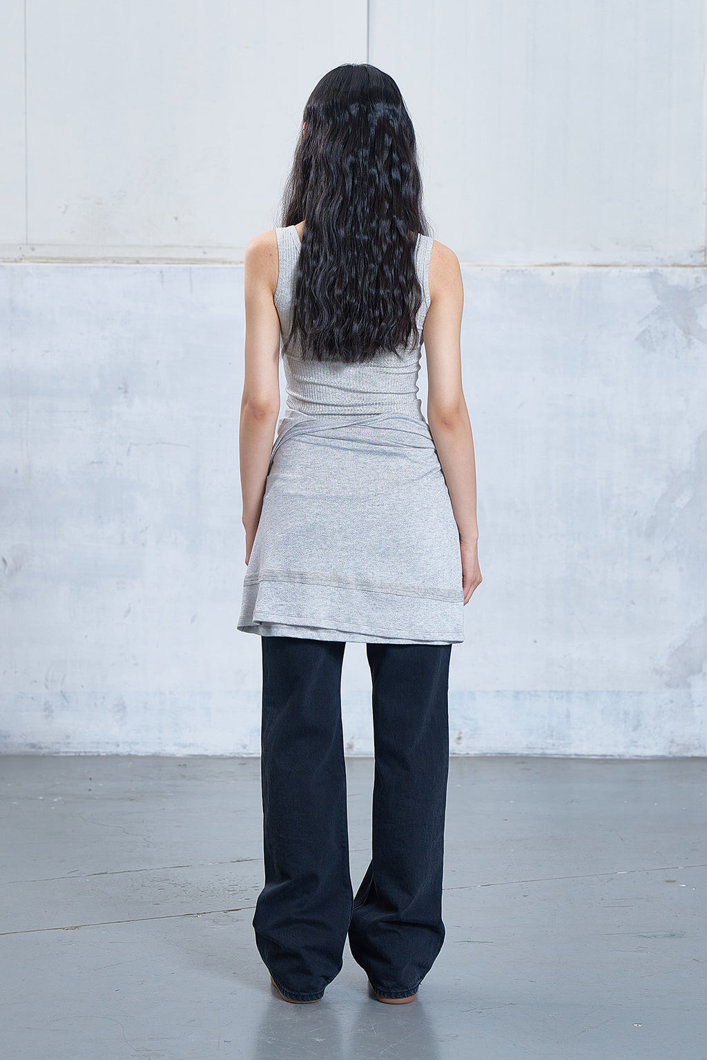Deinet - Button Point Sleeveless (Melange Grey) product image 3 | TRAB K-Fashion Australia