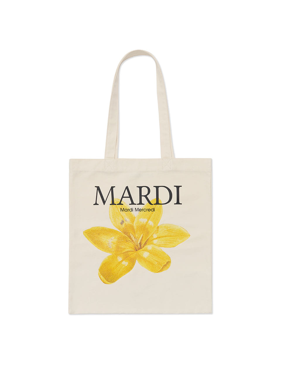 Mardi Mercredi - Canvas Bag Lilies 02 (Cream) product image 1 | TRAB K-Fashion Australia
