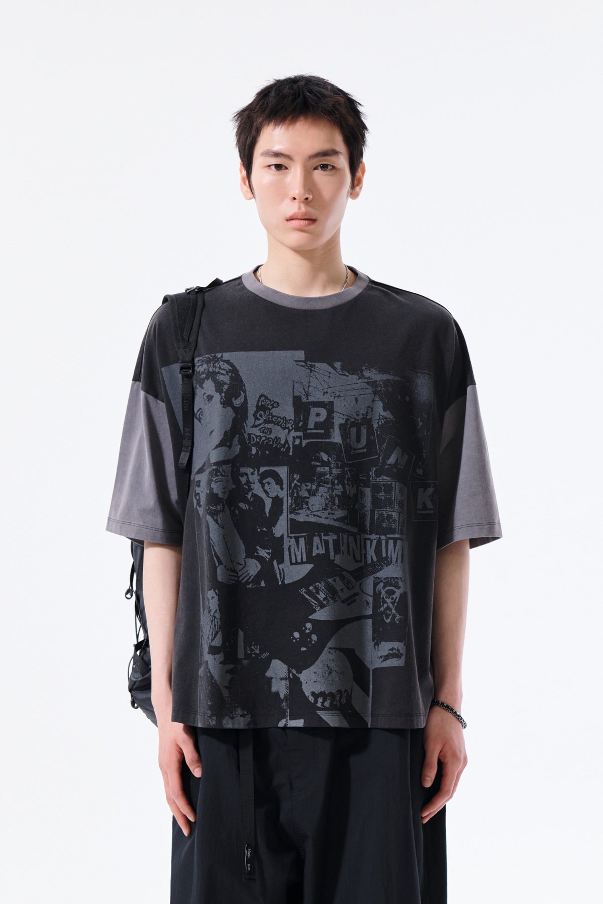 Matin Kim - Matin Punk Graffiti Top (Black) product image 10 | TRAB K-Fashion Australia
