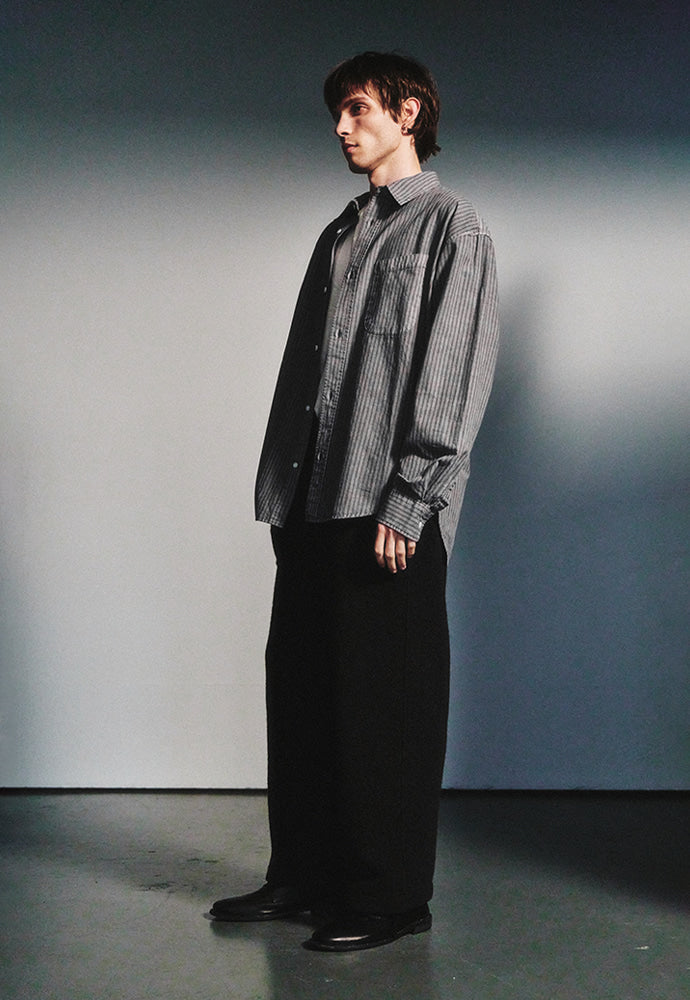 Art if acts - Washed Wool US M-35 Pants (Black) product image 3 | TRAB K-Fashion Australia