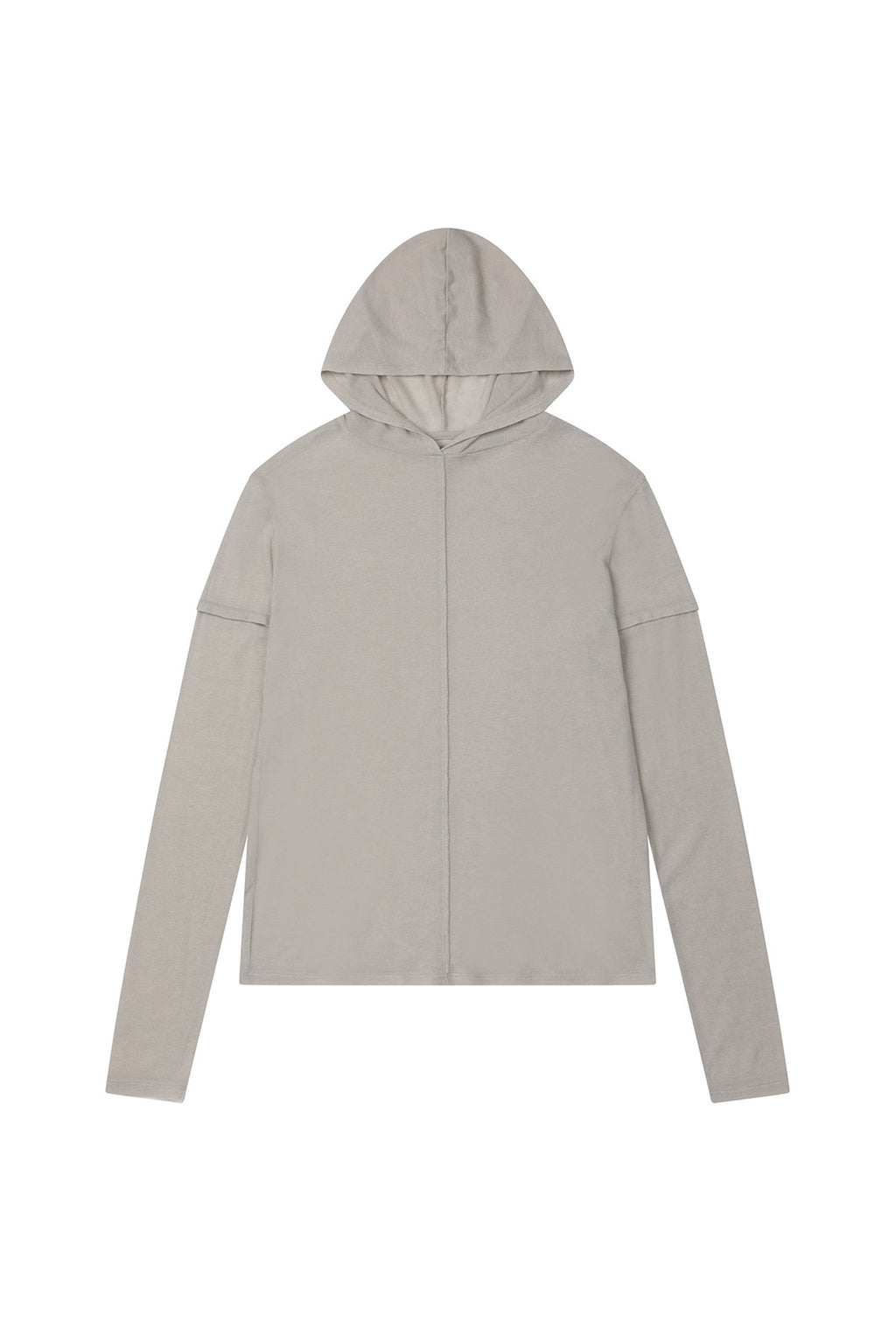 Deinet - Fake Hood Long Sleeve (Light Grey) product image 10 | TRAB K-Fashion Australia
