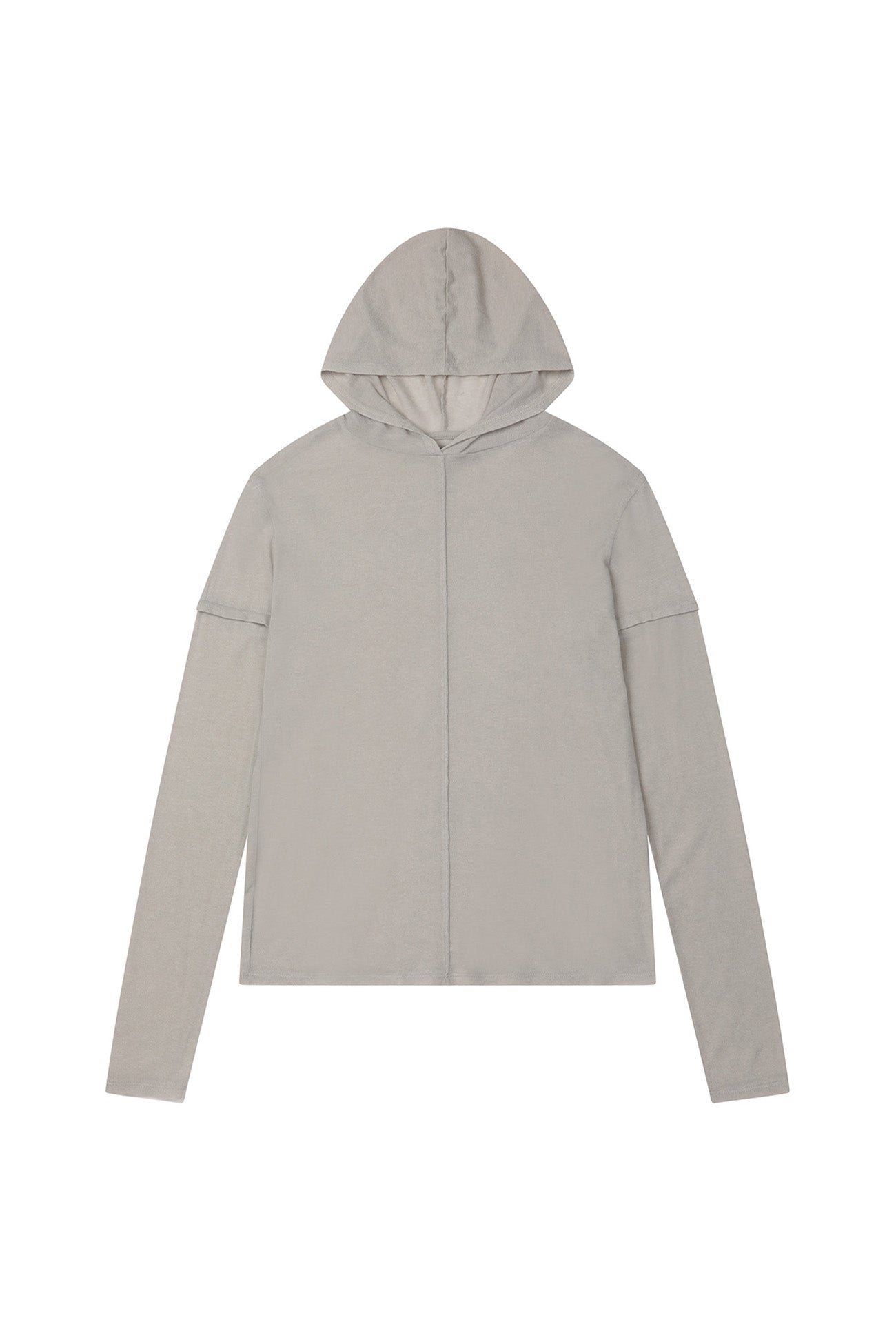 Deinet - Fake Hood Long Sleeve (Light Grey) product image 10 | TRAB K-Fashion Australia