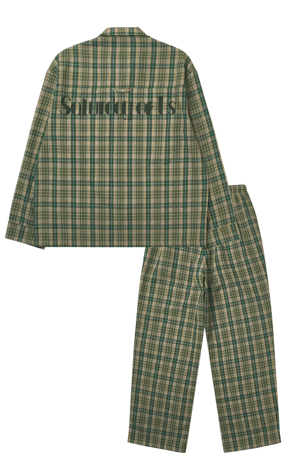 Stu - Check Pajama Set (Green) product image 14 | TRAB K-Fashion Australia