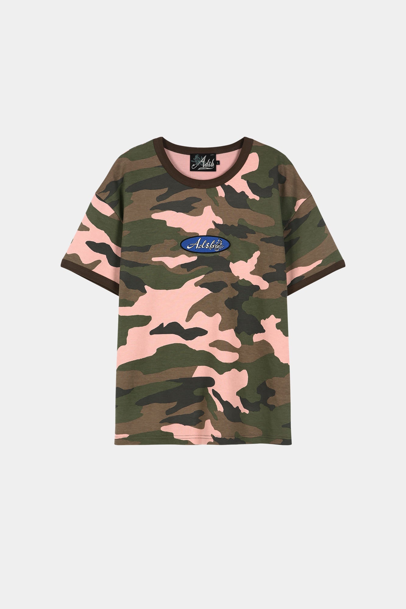 Andersson Bell - (essential) Camouflage Ringer T-Shirt (Pink Camouflage) product image 7 | TRAB K-Fashion Australia