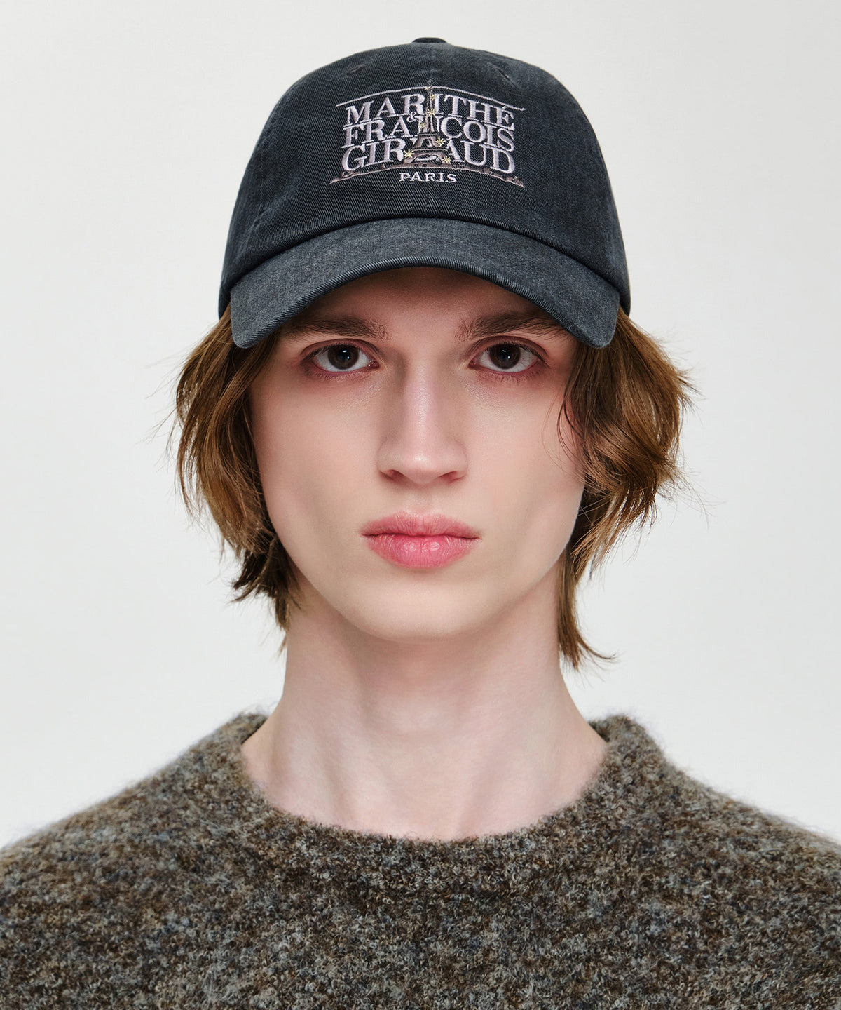 Marithe & Francois Girbaud - Eiffel Classic Logo Cap (Charcoal) product image 5 | TRAB K-Fashion Australia