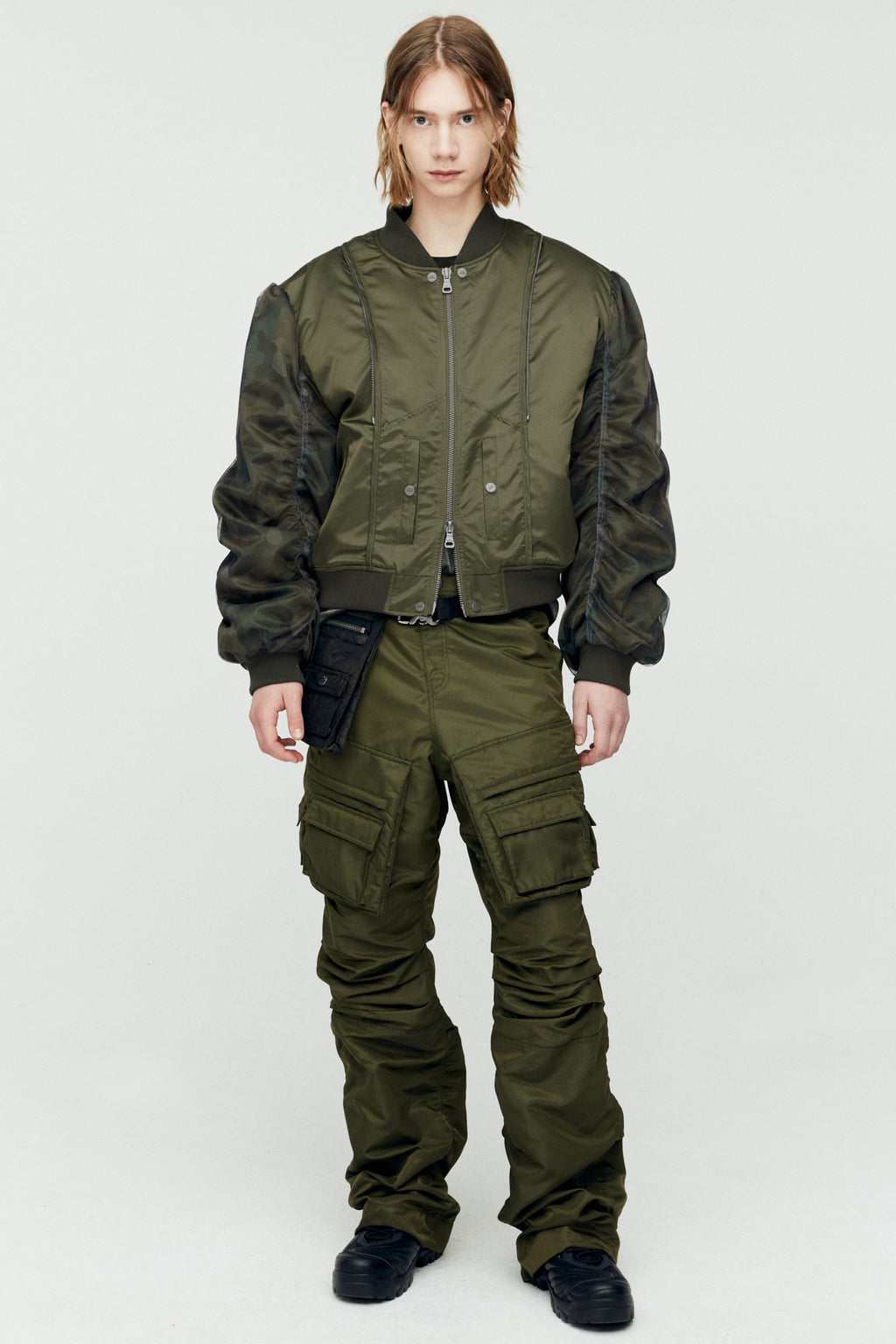 Andersson Bell - 3way Camouflage Pocket Bag (Green) product image 8 | TRAB K-Fashion Australia