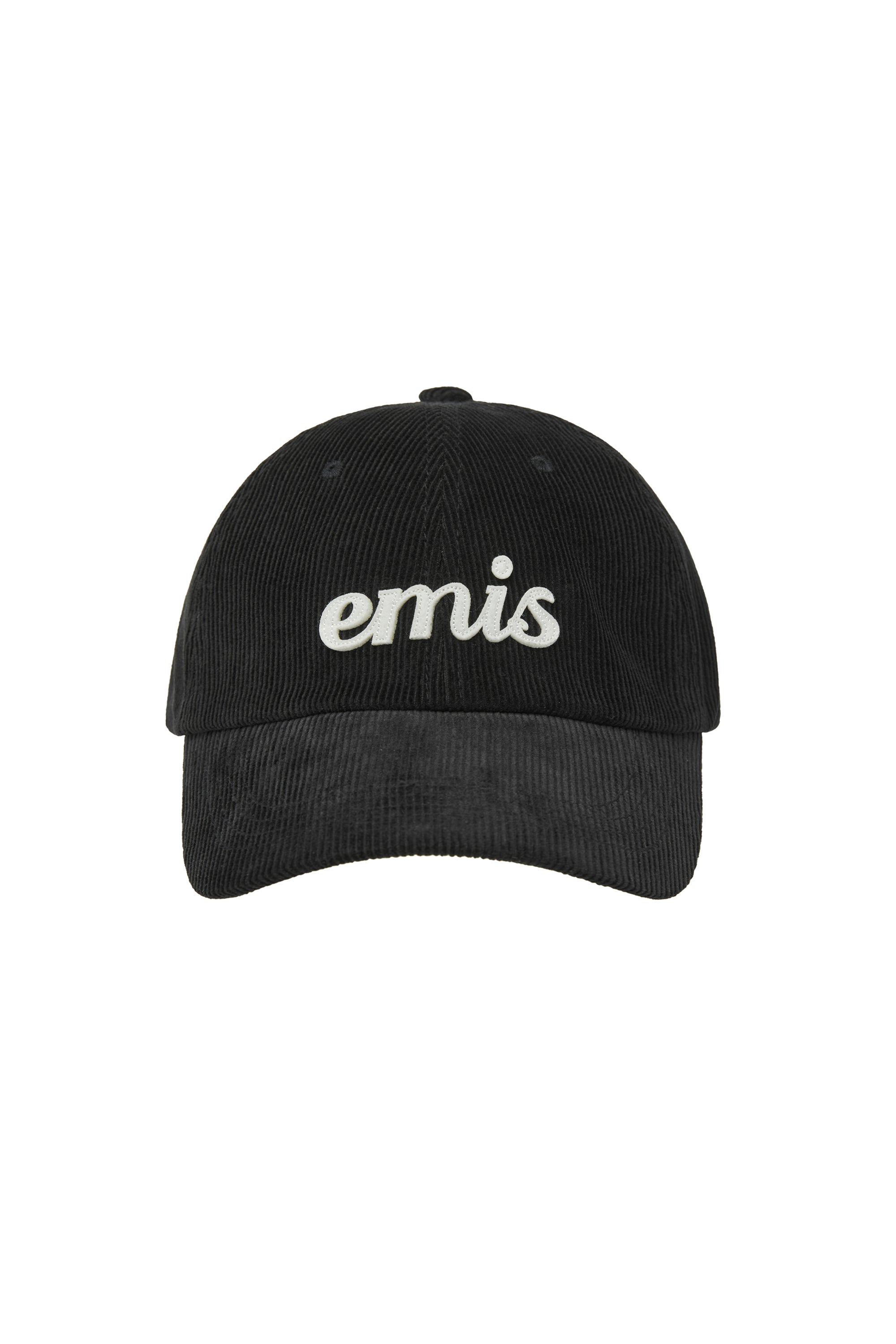 Emis - Applique Corduroy Ball Cap (Black) product image 1 | TRAB K-Fashion Australia
