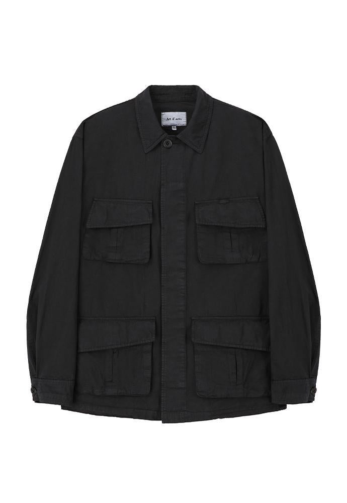 Art if acts - Garment Dyed Jungle Fatigue Jacket (Vintage Black) product image 8 | TRAB K-Fashion Australia