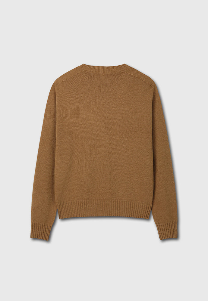 Tonywack - Cashmere Whole Garment Saddle Neck Sweater (Camel) product image 8 | TRAB K-Fashion Australia