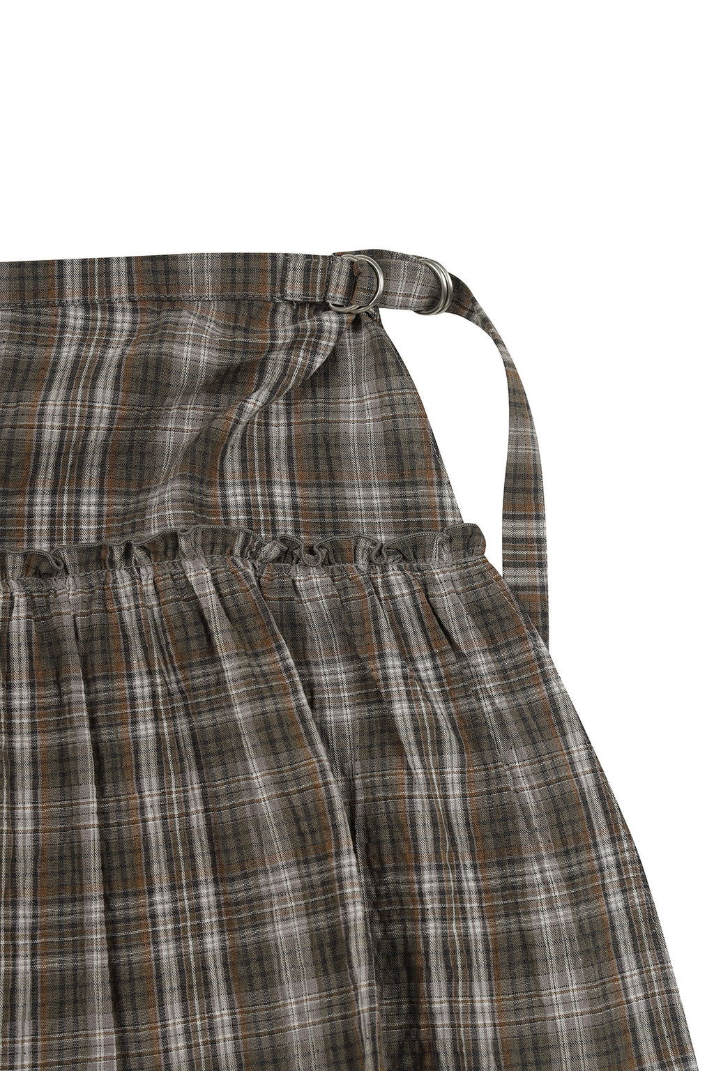 Matin Kim - Check Layered Skirt (Grey) product image 4 | TRAB K-Fashion Australia