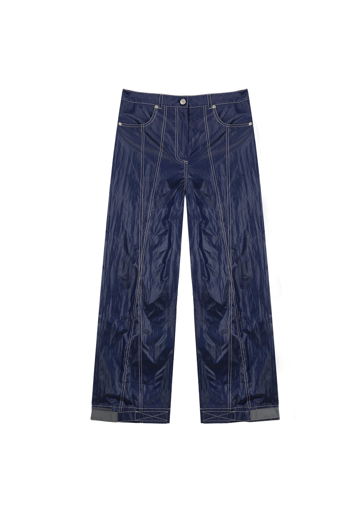 Matin Kim - Stitch Detailed Trucker Pants (Blue) product image 1 | TRAB K-Fashion Australia