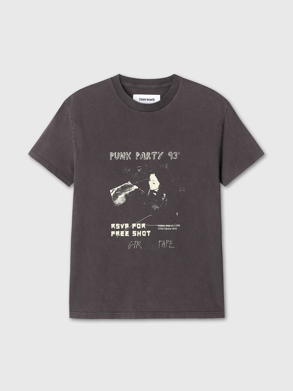 Tonywack - Garment-Dyed Rsvp T-Shirt (Dusty Brown) product image 8 | TRAB K-Fashion Australia