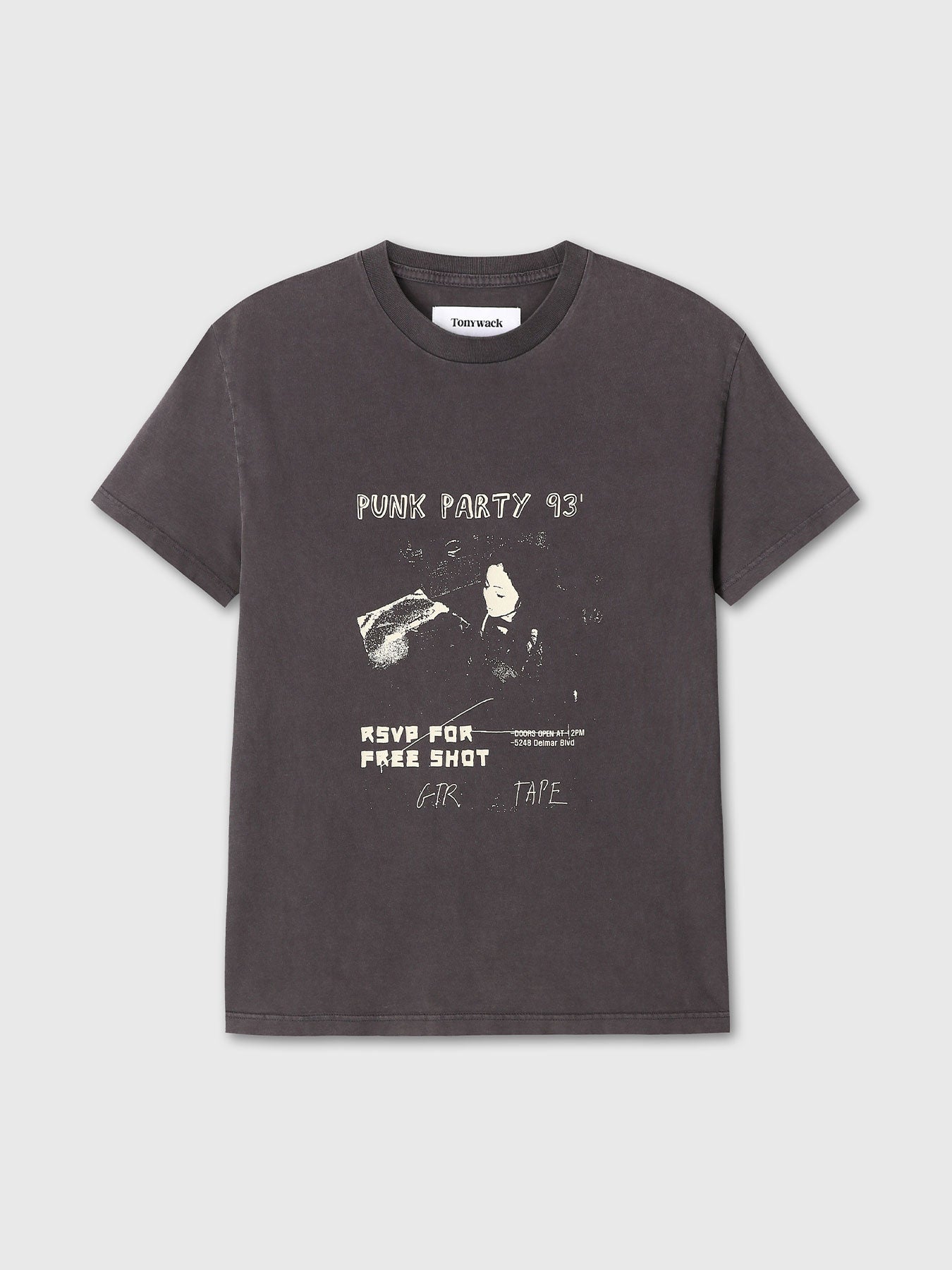 Tonywack - Garment-Dyed Rsvp T-Shirt (Dusty Brown) product image 8 | TRAB K-Fashion Australia
