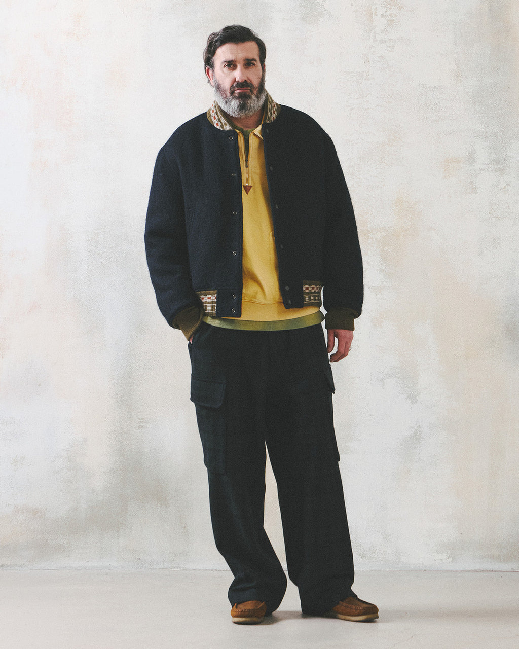 Eastlogue - Teddy Blouson Jumper (Navy) product image 5 | TRAB K-Fashion Australia
