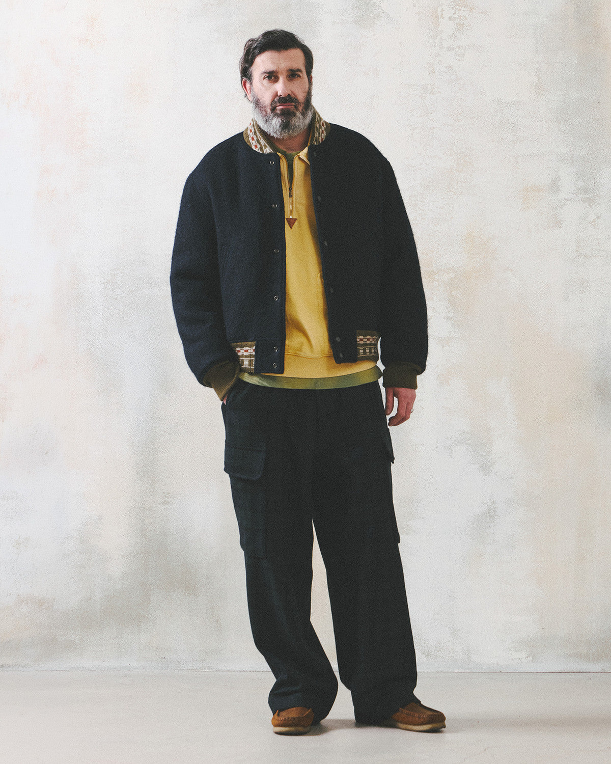 Eastlogue - Teddy Blouson Jumper (Navy) product image 5 | TRAB K-Fashion Australia