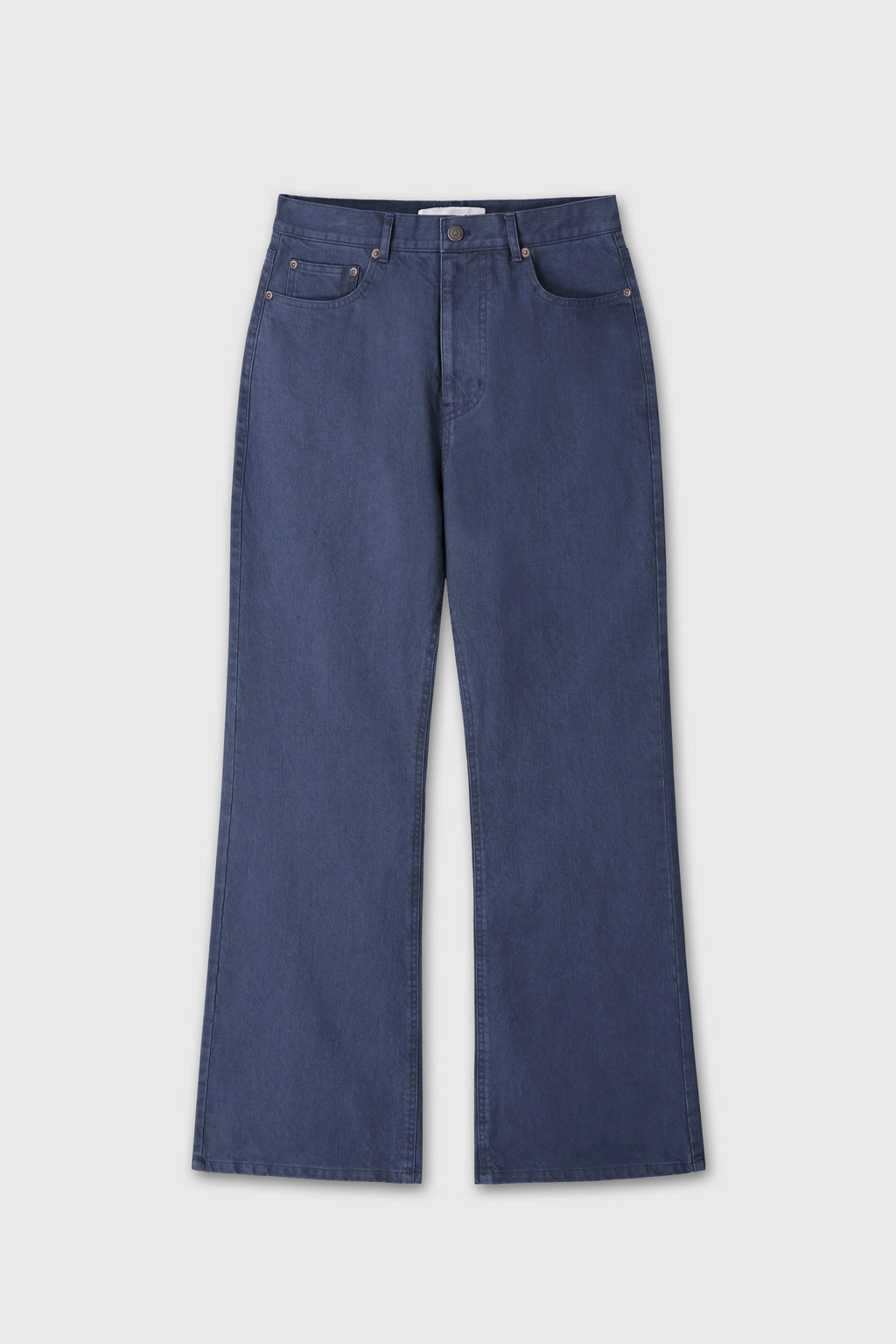 Tonywack - Washed Cotton Twill Loose Flared Jeans (Purple Blue) product image 8 | TRAB K-Fashion Australia