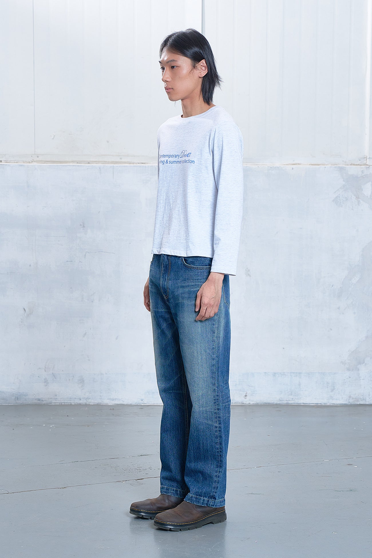 Deinet - Contemporary Long Sleeve (Light Grey) product image 2 | TRAB K-Fashion Australia