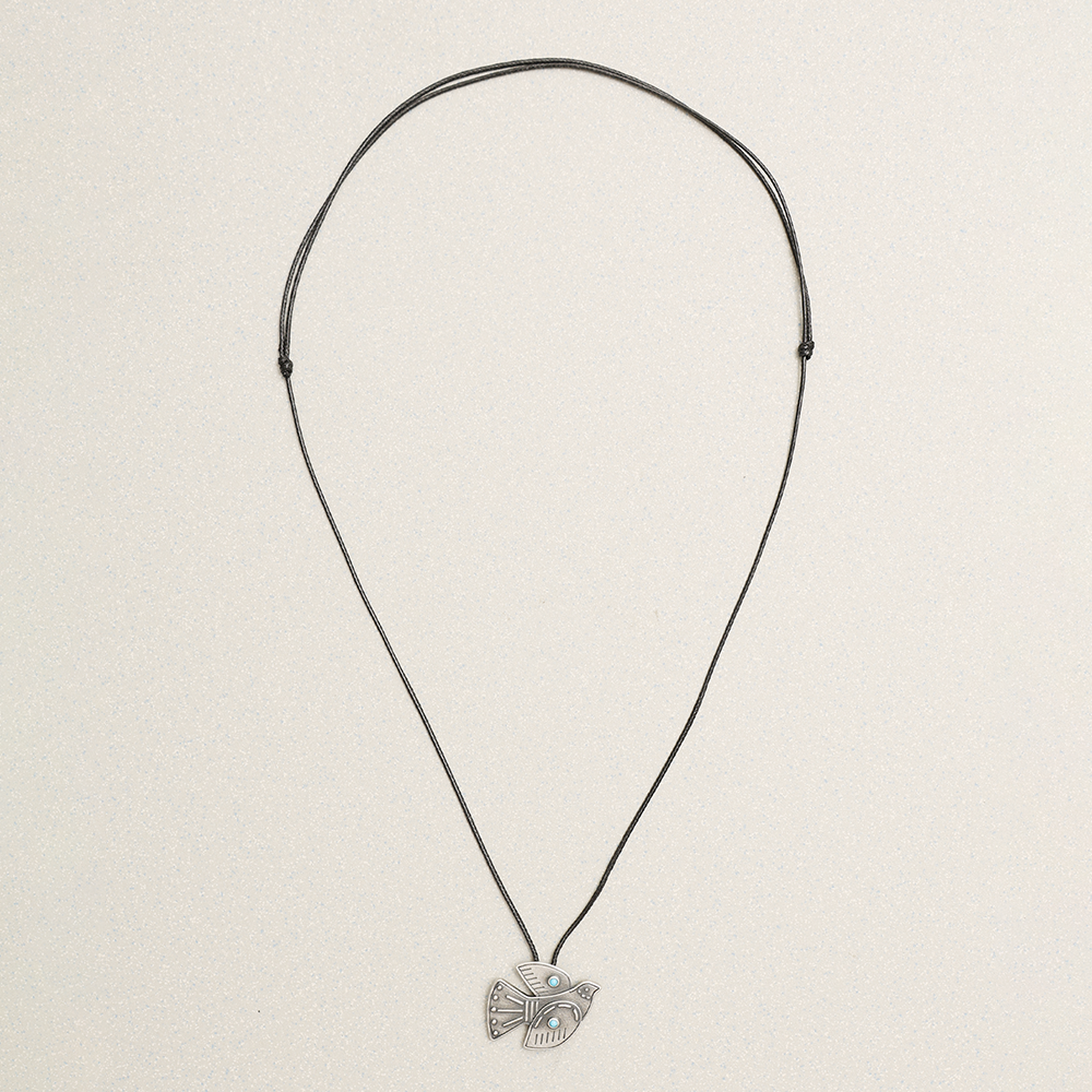 Towtow Archive - Pigeon Tie Necklace Silver Burnish (OC) product image 2 | TRAB K-Fashion Australia