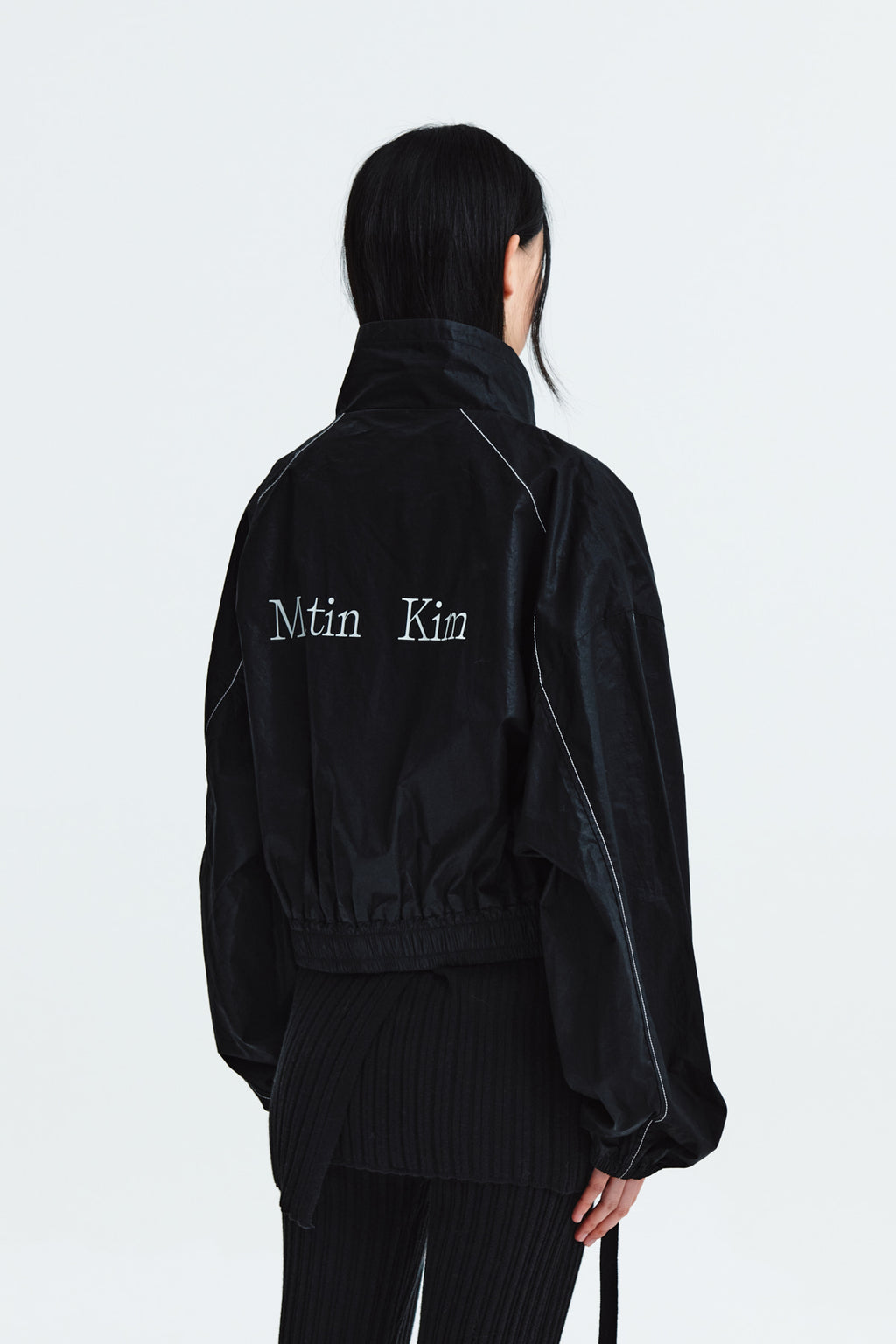 Matin Kim - Matin Coating Crop Blouson (Black) product image 11 | TRAB K-Fashion Australia