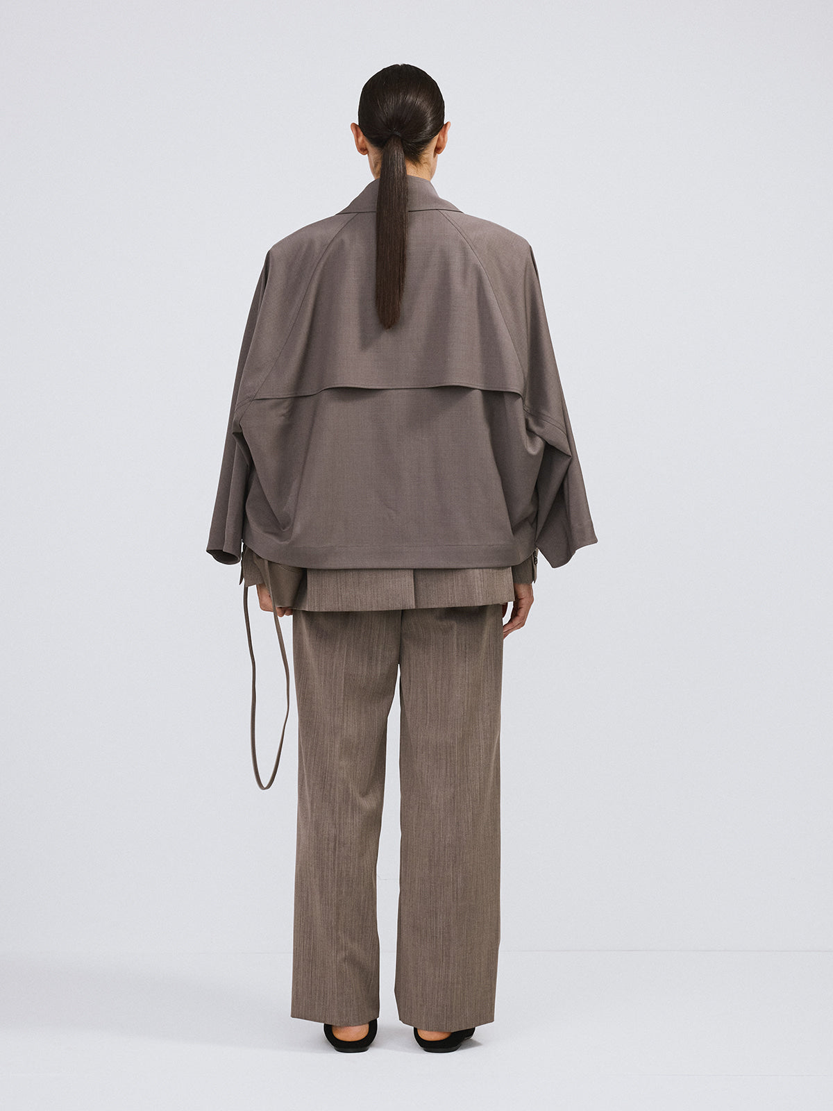 Recto - Wide Fit Suit Pants (Sepia) product image 3 | TRAB K-Fashion Australia