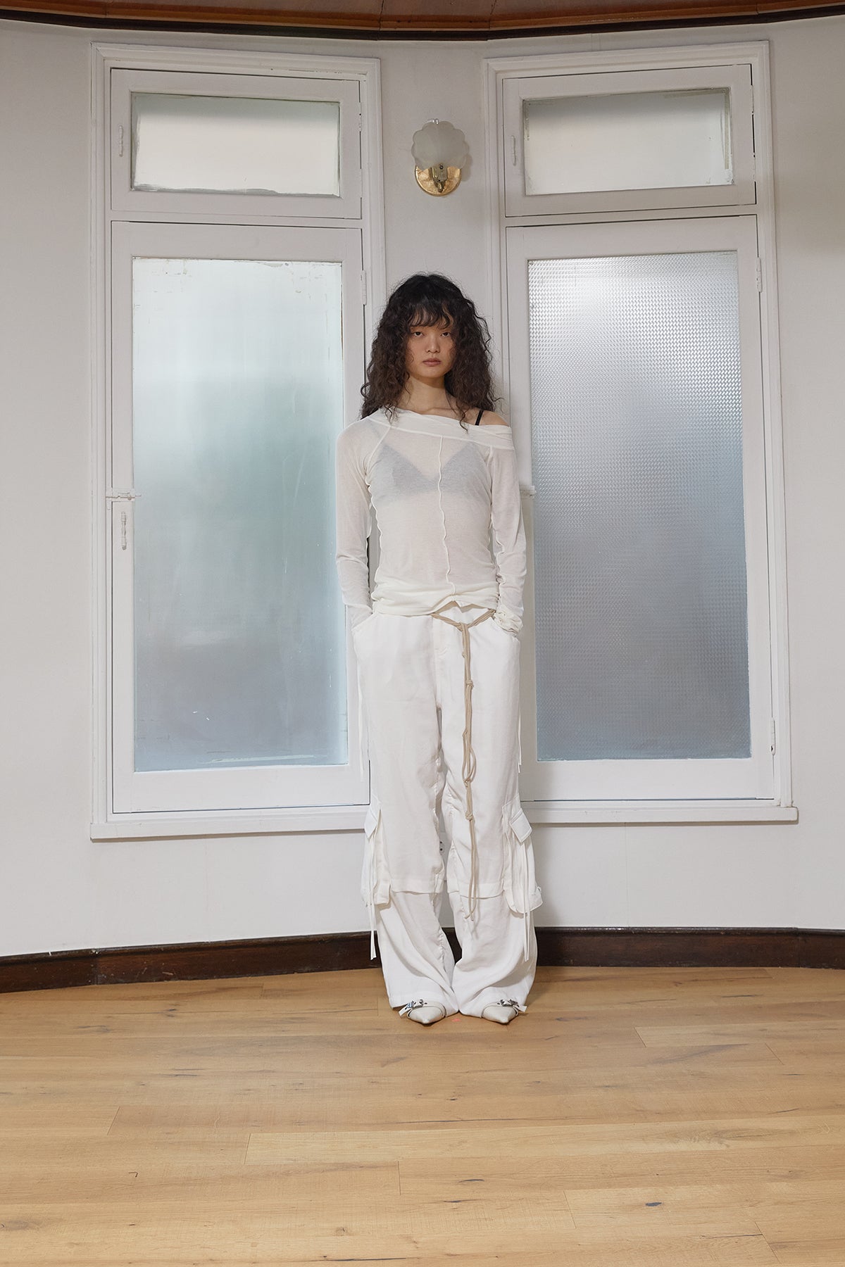 Matin Kim - Wide Neck Raglan Long Sleeve (Ivory) product image 6 | TRAB K-Fashion Australia