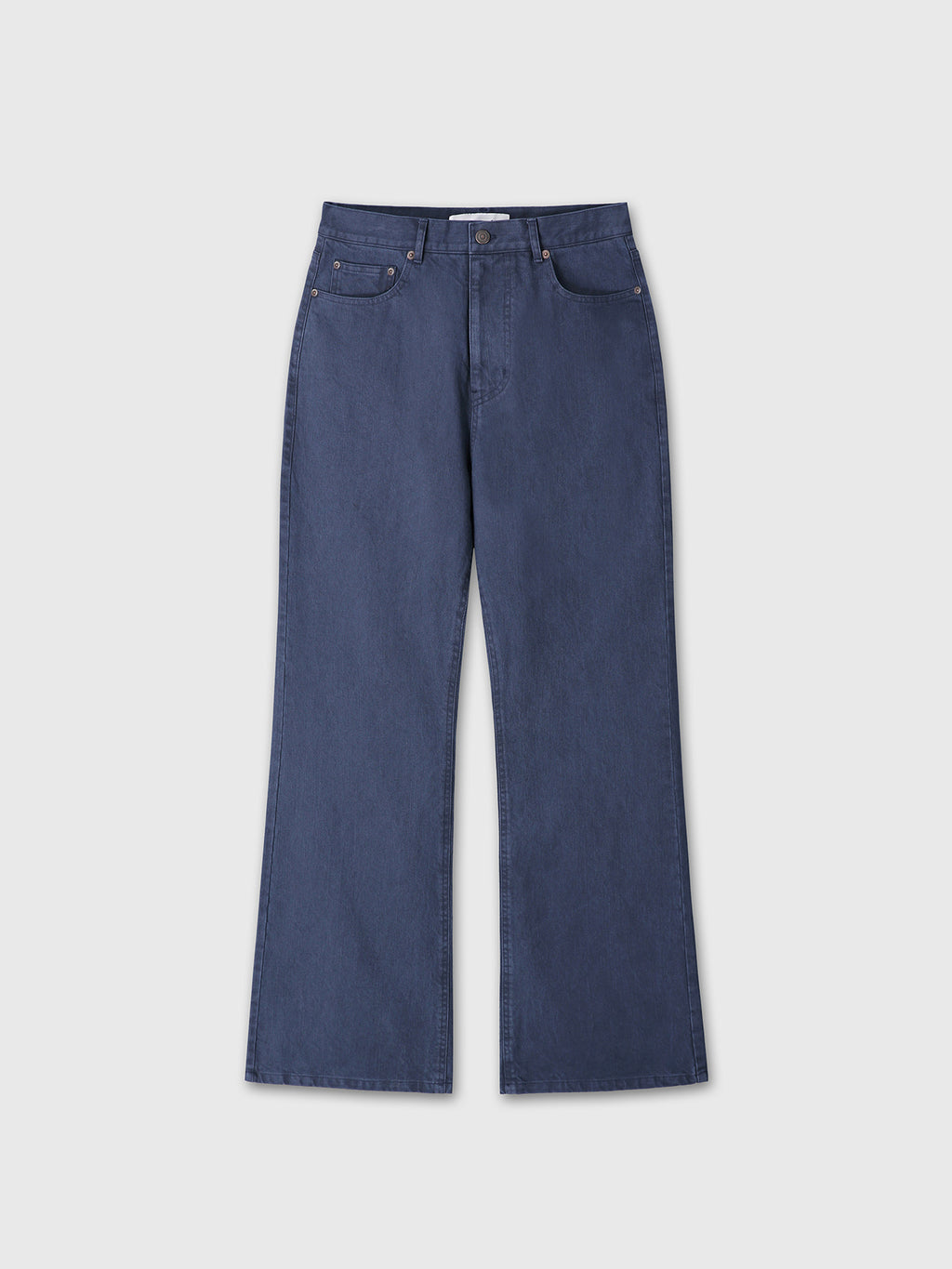 Tonywack - Washed Cotton Twill Loose Flared Jeans (Purple Blue) product image 10 | TRAB K-Fashion Australia