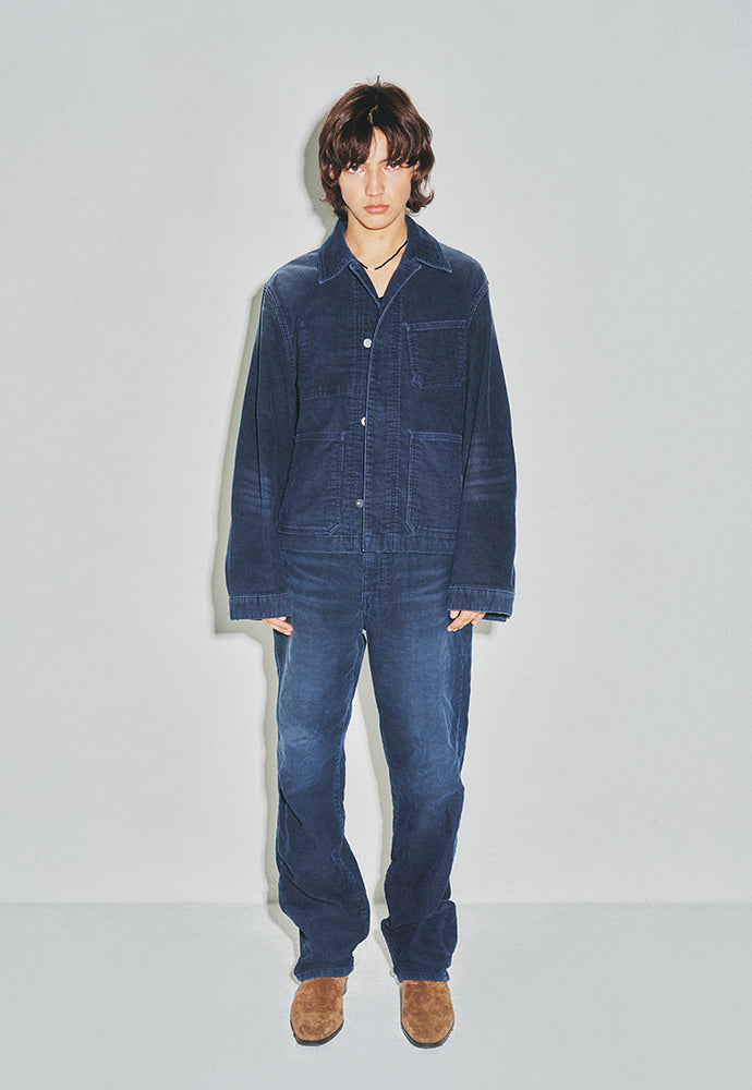 Tonywack - Indigo Garment-Dyed Corduroy Work Jacket (Faded Indigo) product image 1 | TRAB K-Fashion Australia