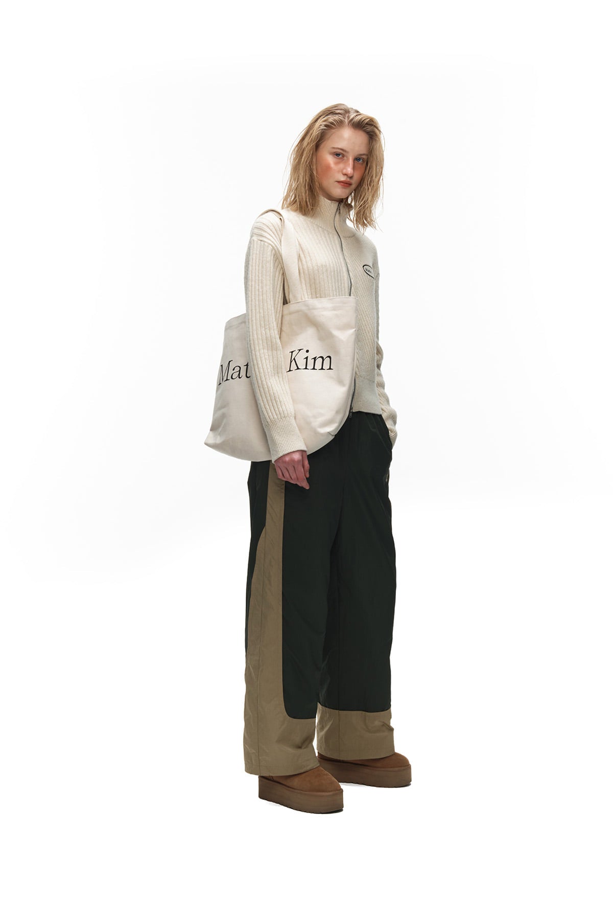 Matin Kim - Color Point String Pants (Khaki) product image 8 | TRAB K-Fashion Australia
