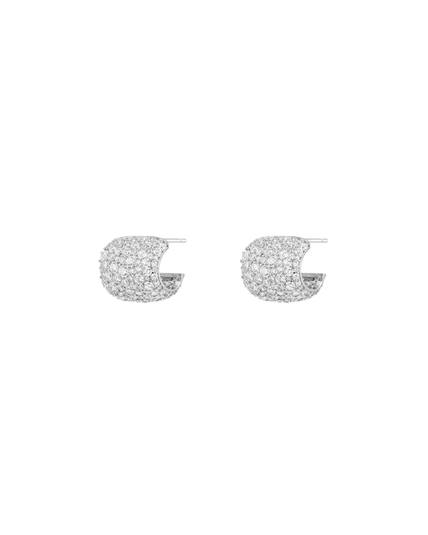 Numbering - Pave Hoop Earrings #3304 product image 4 | TRAB K-Fashion Australia