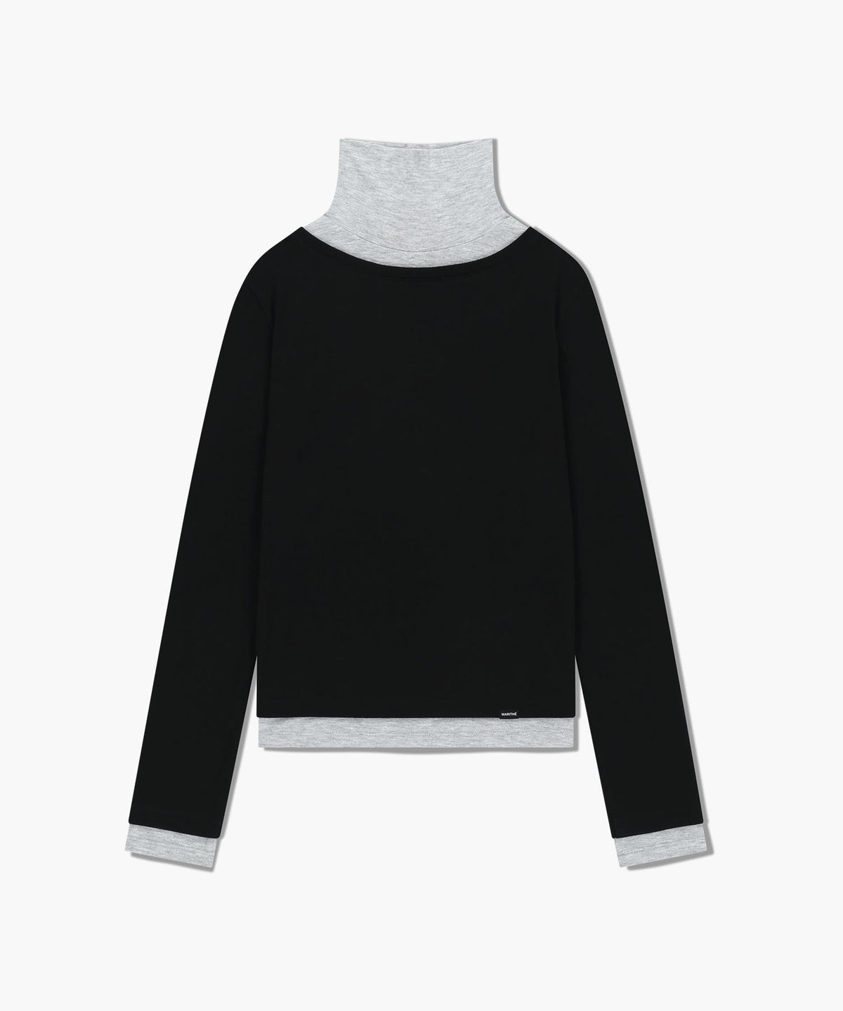 Marithe & Francois Girbaud - Layered Turtle Neck Long Sleeve (Black) product image 6 | TRAB K-Fashion Australia