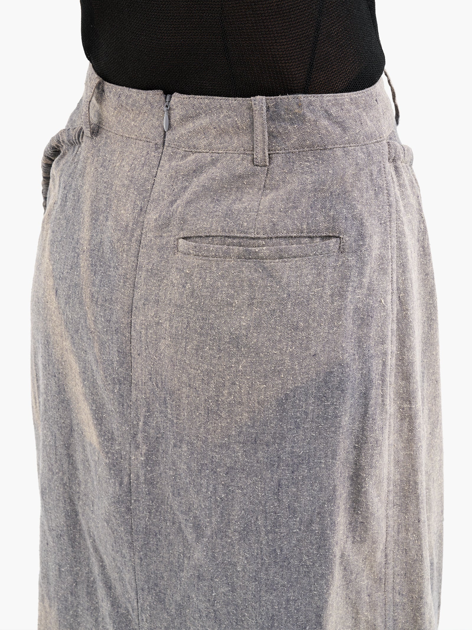Jiyong Kim - Sun-Bleached Layered Skirt (Grey) product image 6 | TRAB K-Fashion Australia