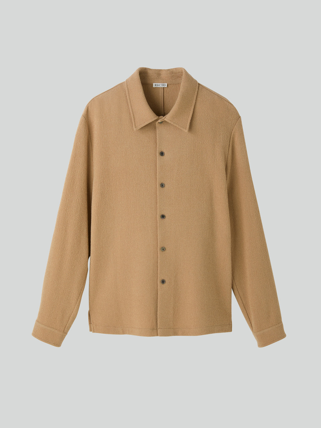 Recto - Wool Tweed Soft Shirt (Beige) product image 8 | TRAB K-Fashion Australia
