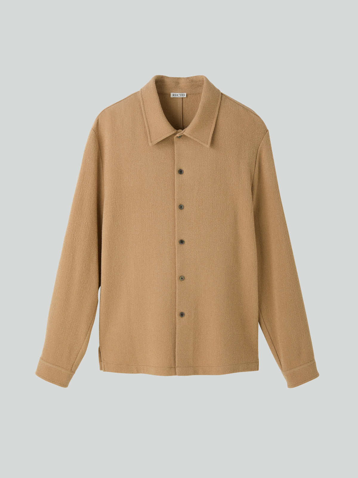 Recto - Wool Tweed Soft Shirt (Beige) product image 8 | TRAB K-Fashion Australia
