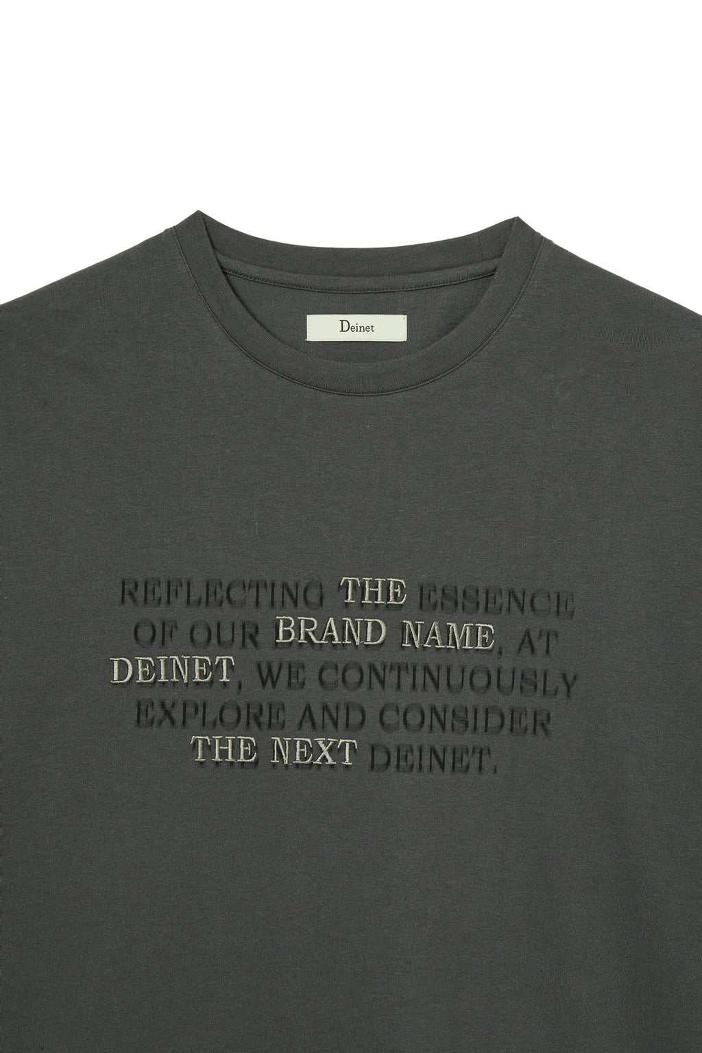 Deinet - Lettering T-Shirt (Charcoal) product image 3 | TRAB K-Fashion Australia