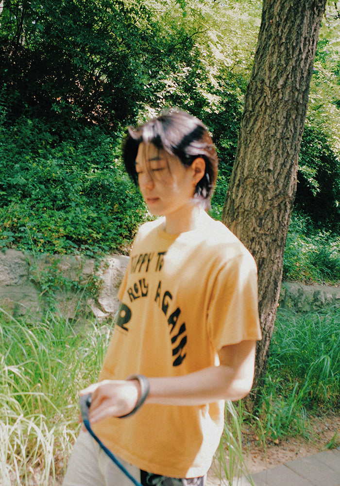 Collect Pieces - Happy To Roll Again T-Shirts (Orange) product image 6 | TRAB K-Fashion Australia