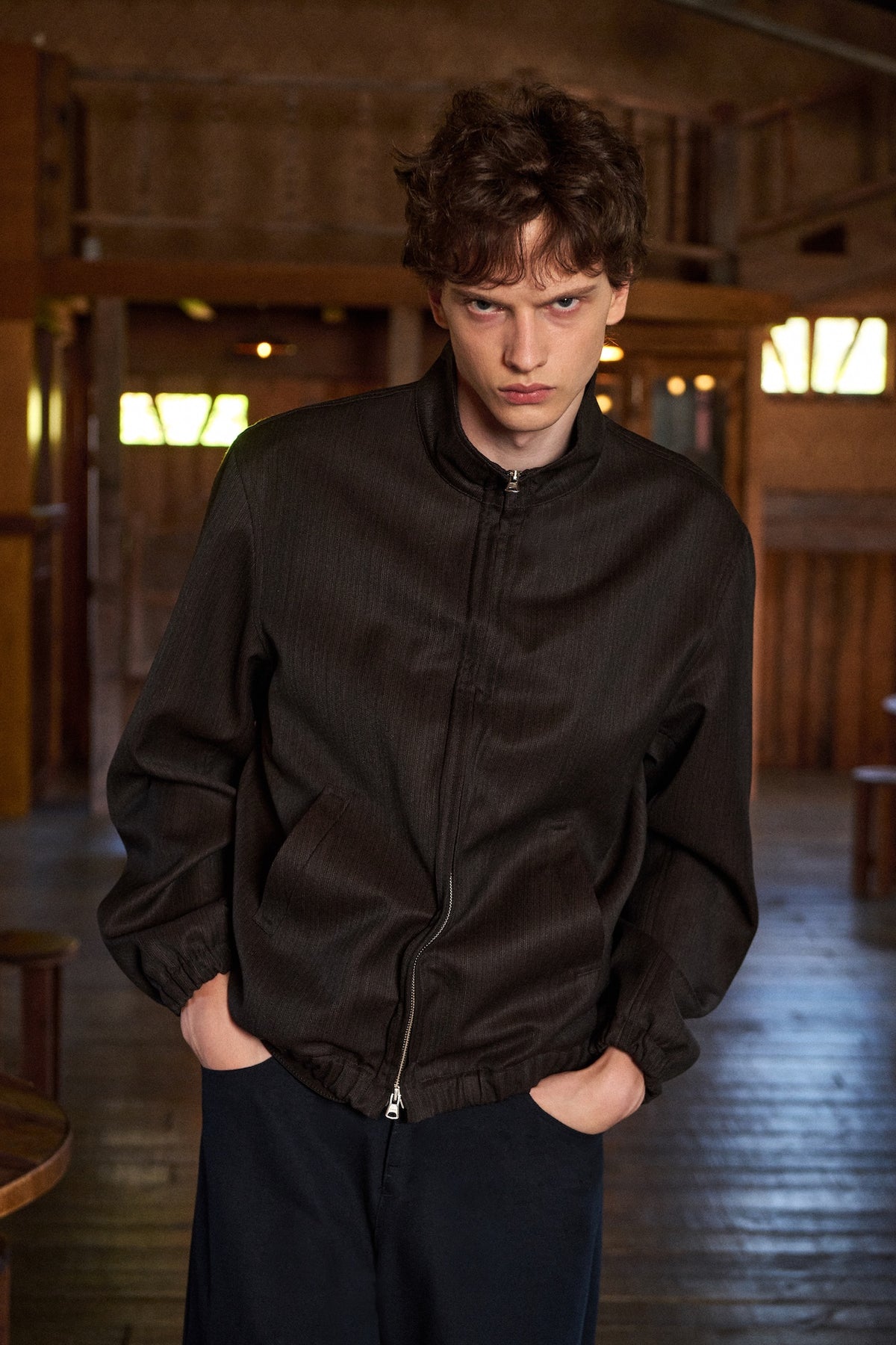STU - Shift High-neck Jacket (Charcoal) product image 5 | TRAB K-Fashion Australia