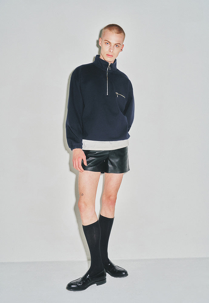 Tonywack - Extra Heavy Sweat Half Zip-Up (Navy) product image 5 | TRAB K-Fashion Australia