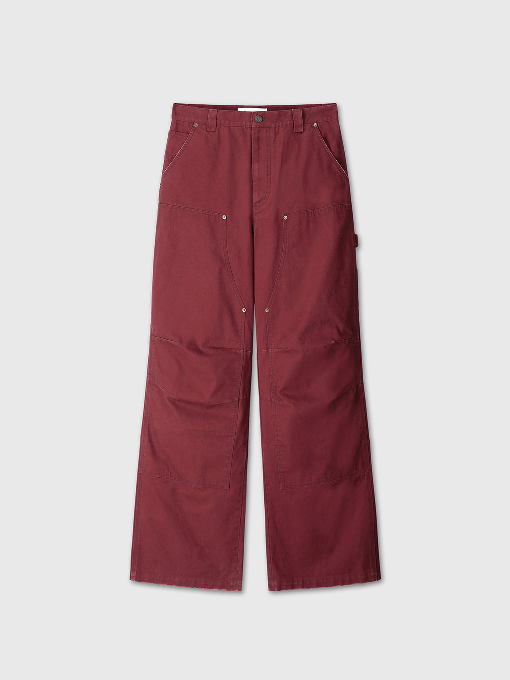 Tonywack - Garment Washed Wide Leg Carpenter Pants (Faded Maroon) product image 9 | TRAB K-Fashion Australia