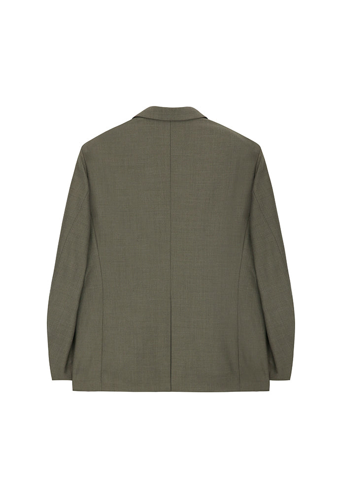 Tonywack - High Density Wool Hidden Button Blazer (Wool 100%) (Bronze Beige) product image 7 | TRAB K-Fashion Australia