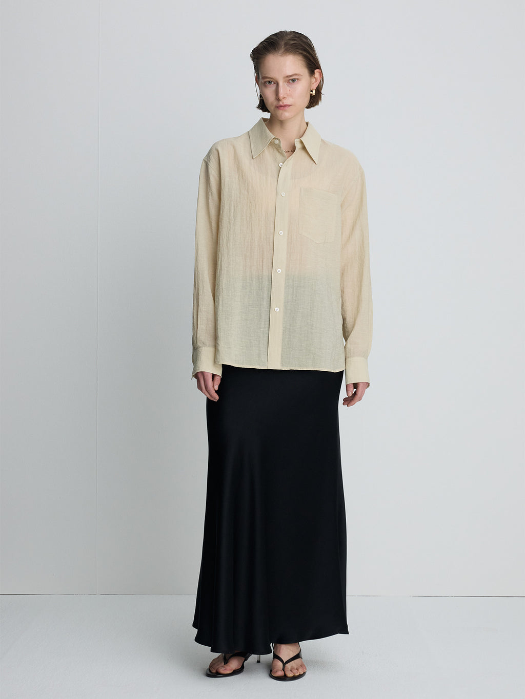 Tonywack - Linen Relaxed Fit Shirt (Beige) product image 6 | TRAB K-Fashion Australia