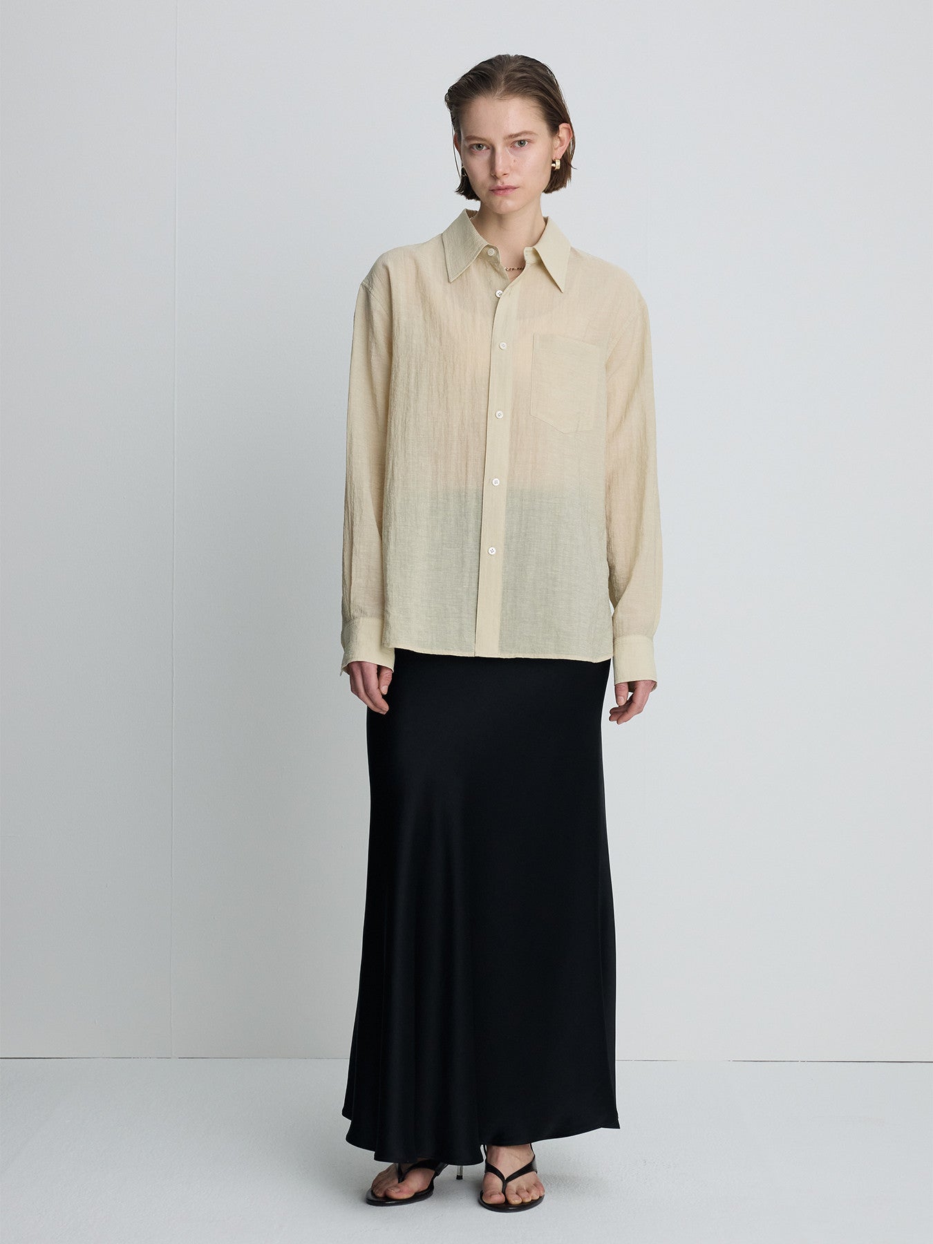 Tonywack - Linen Relaxed Fit Shirt (Beige) product image 6 | TRAB K-Fashion Australia
