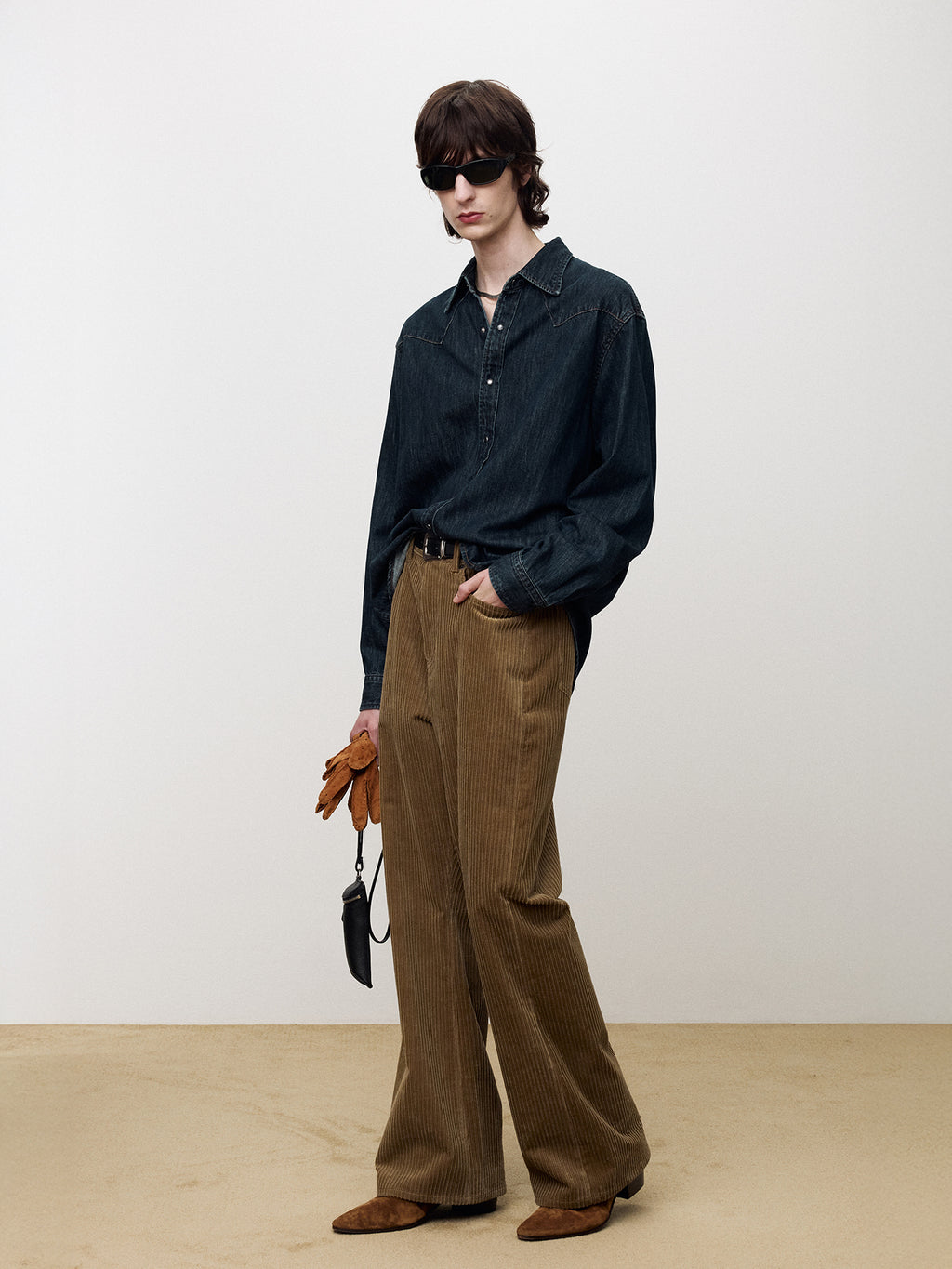 Tonywack - Washed Denim Western Shirt (Dark Blue) product image 3 | TRAB K-Fashion Australia