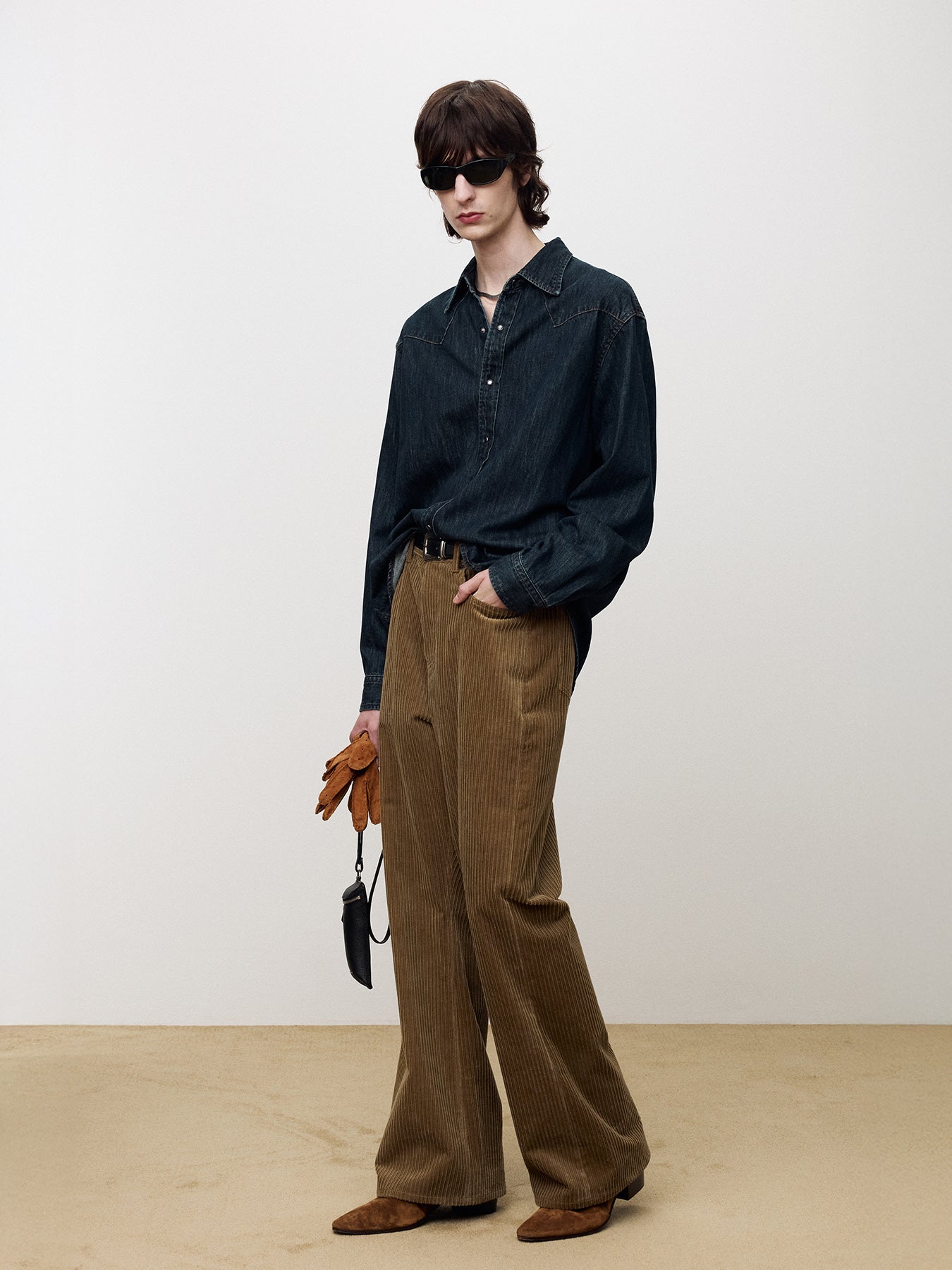 Tonywack - Washed Denim Western Shirt (Dark Blue) product image 3 | TRAB K-Fashion Australia