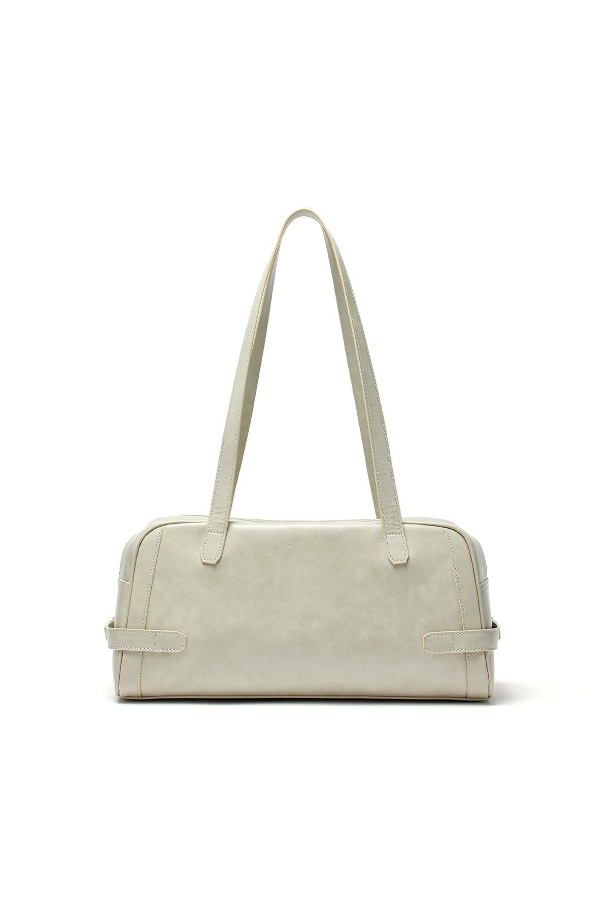 Matin Kim - Biker Detail Medium Shoulder Bag (Light Grey) product image 2 | TRAB K-Fashion Australia