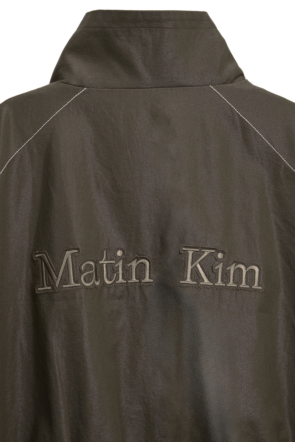 Matin Kim - Matin Rough Coating Crop Bomber (Khaki) product image 4 | TRAB K-Fashion Australia