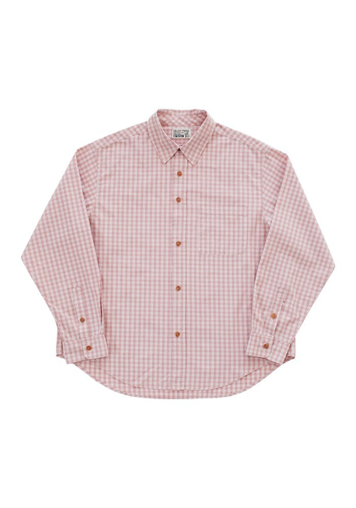 Collect Pieces - Peace Bird Shirts (Checked Pink) product image 1 | TRAB K-Fashion Australia