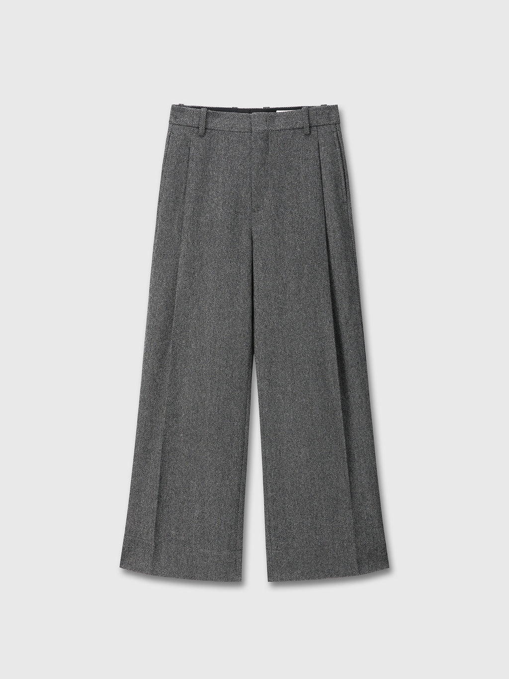 Tonywack - Deep Tuck Wide-Leg Trousers (Grey) product image 7 | TRAB K-Fashion Australia