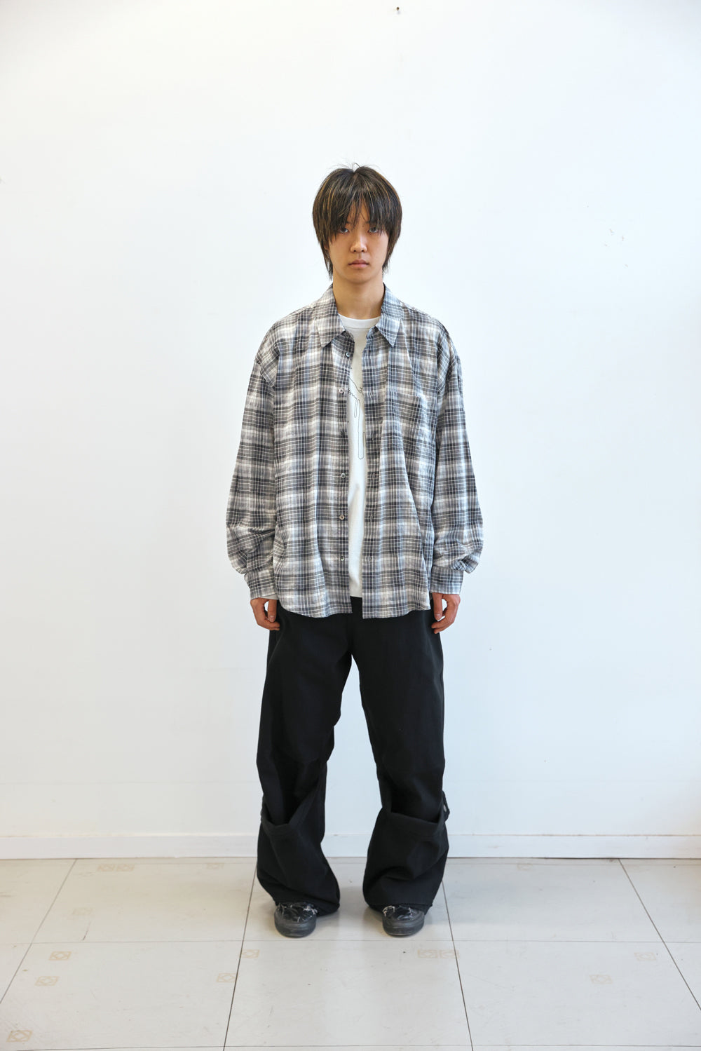 Hatchingroom - Classic Shirt Multi Check (Grey) product image 8 | TRAB K-Fashion Australia